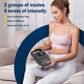 Listing 3 of 7 for Portable Handheld 4 Head Massager with Remote Control to Relieve Back, Neck