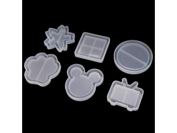 Listing 4 of 10 for Epoxy Resin Kawaii Feet Shaker Silicone Molds For DIY Jewelry Tools