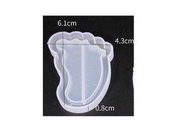 Listing 6 of 10 for Epoxy Resin Kawaii Feet Shaker Silicone Molds For DIY Jewelry Tools