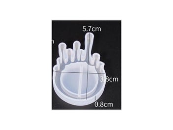 Listing 8 of 10 for Epoxy Resin Kawaii Feet Shaker Silicone Molds For DIY Jewelry Tools