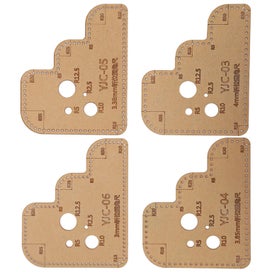 Listing 4 of 5 for leather acrylic marker ruler leather craft template diy acrylic template 4Pcs