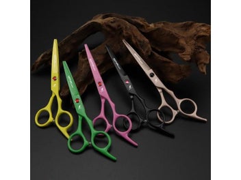 Listing 4 of 10 for 6 Inch Tooth Scissors Flat Scissors For Barbers And Hairdressers Special Fine
