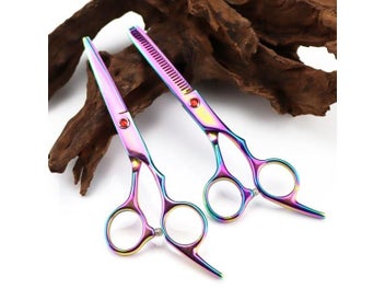 Listing 5 of 10 for 6 Inch Tooth Scissors Flat Scissors For Barbers And Hairdressers Special Fine
