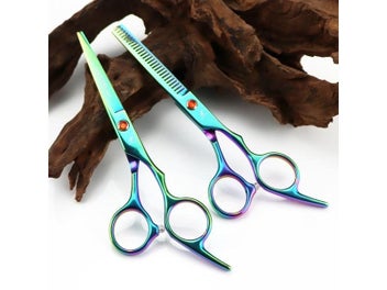 Listing 8 of 10 for 6 Inch Tooth Scissors Flat Scissors For Barbers And Hairdressers Special Fine