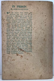 Listing 3 of 7 for IN PRISON by Ormond Burton 1945 1st edition