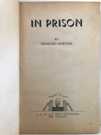 Listing 4 of 7 for IN PRISON by Ormond Burton 1945 1st edition