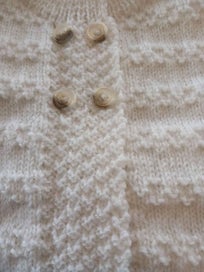 Listing 3 of 9 for Hand Knitted Cardigan and Beanie
