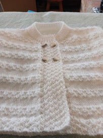 Listing 7 of 9 for Hand Knitted Cardigan and Beanie