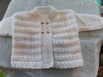 Listing 5 of 9 for Hand Knitted Cardigan and Beanie