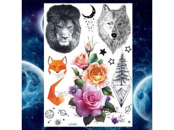Listing 7 of 10 for Hero Of Sparta Waterproof Temporary Tattoo Men Women Fake Body ART 21x15CM Troy