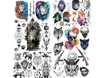 Listing 3 of 10 for Hero Of Sparta Waterproof Temporary Tattoo Men Women Fake Body ART 21x15CM Troy