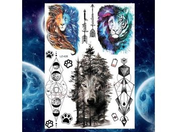 Listing 6 of 10 for Hero Of Sparta Waterproof Temporary Tattoo Men Women Fake Body ART 21x15CM Troy