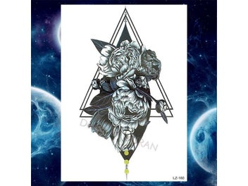 Listing 6 of 10 for Summer Style Temporary Tattoo Stickers Rose Flower Feather For Women Fake