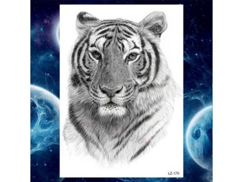 Listing 7 of 10 for Summer Style Temporary Tattoo Stickers Rose Flower Feather For Women Fake