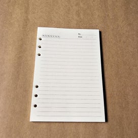 Listing 1 of 5 for A6 Refill Paper, 80 Pages A6 Loose Leaf Paper 6 Hole Notebook Refills For 6 Ring