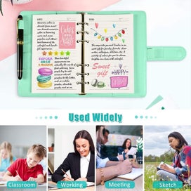 Listing 5 of 5 for A6 Refill Paper, 80 Pages A6 Loose Leaf Paper 6 Hole Notebook Refills For 6 Ring