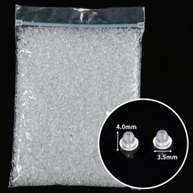 Listing 2 of 6 for 500pcs Rubber Earring Back Stopper Earnuts Stud Supplies For Jewelry Maki CHK29M