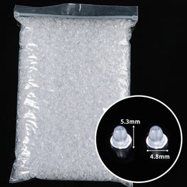Listing 4 of 6 for 500pcs Rubber Earring Back Stopper Earnuts Stud Supplies For Jewelry Maki CHK29M