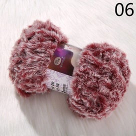 Listing 5 of 5 for 50g/Roll Faux Fur Yarn Hair Mohair Wool Cashmere for Hand Knitting Croche CHK29M