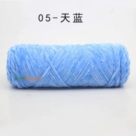 Listing 3 of 5 for 1pc 100g Chenille Silk Cotton Blended Yarn for Hand Knitting Soft Sweater CHK29M