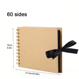 Listing 3 of 6 for ZK20 80 Black Pages Memory Books DIY Craft Photo Albums Scrapbook Cover K CHK29M