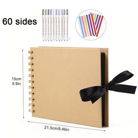 Listing 5 of 6 for ZK20 80 Black Pages Memory Books DIY Craft Photo Albums Scrapbook Cover K CHK29M