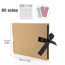 Listing 1 of 6 for ZK20 80 Black Pages Memory Books DIY Craft Photo Albums Scrapbook Cover K CHK29M
