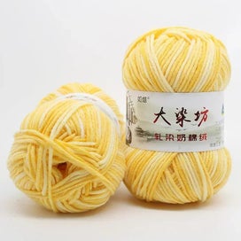 Listing 3 of 4 for 2pcs Yarns Knitted Thread Strings Cotton Blended Yarn Beautiful Mix Color CHK29M