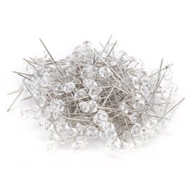 Listing 3 of 5 for pearl straight pin crystal head pin 200Pcs Flower Bouquet Pins Brooch Sewing