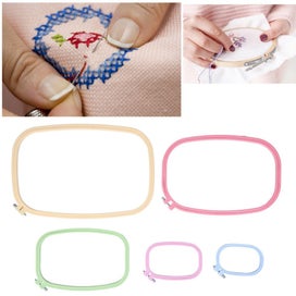 Listing 3 of 5 for 5Pcs Embroidery Hoops Square Cross-Stitch Hoop