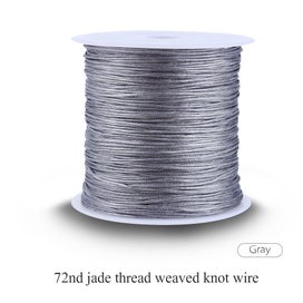 Listing 3 of 5 for 100M x 0.8mm Nylon Chinese Knot Cord Rattail Macrame Shamballa Thread String