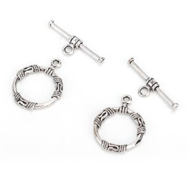 Listing 4 of 5 for 20Pcs Vintage Handcrafted Toggle Clasp Necklace Bracelet DIY Jewelry Findings