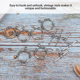 Listing 5 of 5 for 20Pcs Vintage Handcrafted Toggle Clasp Necklace Bracelet DIY Jewelry Findings