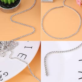 Listing 2 of 5 for Clear Glass Rhinestone Cup Chain Jewelry Crafts