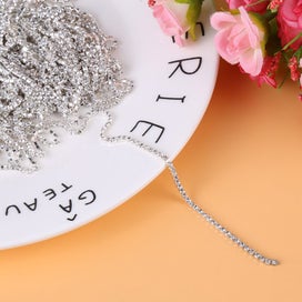 Listing 3 of 5 for Clear Glass Rhinestone Cup Chain Jewelry Crafts