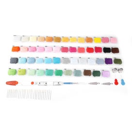Listing 1 of 5 for embroidery needle embroidery tool needle felting tool 50 Colors Threads with
