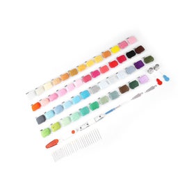 Listing 3 of 5 for embroidery needle embroidery tool needle felting tool 50 Colors Threads with