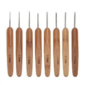 Listing 2 of 5 for crochet tools kit 20Pcs/Lot Crochet Hooks Needles Bamboo Handle Weave Sewing