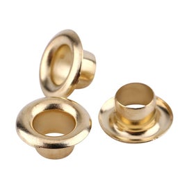 Listing 3 of 5 for Brass Eyelets Grommets with Washers for Leather Craft Sewing (Gold)
