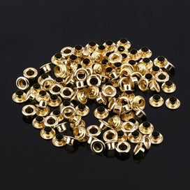 Listing 5 of 5 for Brass Eyelets Grommets with Washers for Leather Craft Sewing (Gold)