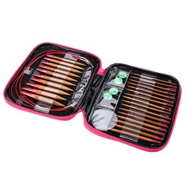 Listing 4 of 5 for Interchangeable Carbonized Bamboo Needles Set Circular Knitting Needles Ring Set