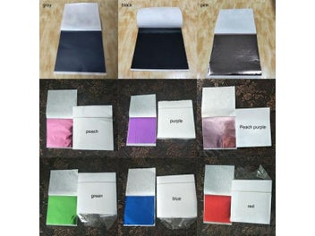 Listing 3 of 9 for 9*9CM Foil Papers 100Pcs For DIY Craft Decor Leaf Sheets