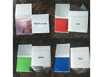 Listing 4 of 9 for 9*9CM Foil Papers 100Pcs For DIY Craft Decor Leaf Sheets