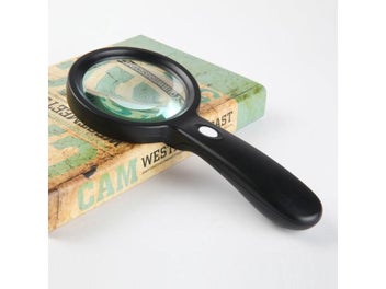 Listing 4 of 10 for 30X Hand Held Large Reading Magnifying Glasses With 12 LED Illuminated Light