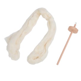 Listing 2 of 5 for drop spindle yarn spin tool for beginners yarn spinning kit Wooden Drop Spindle