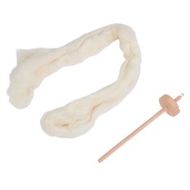 Listing 3 of 5 for drop spindle yarn spin tool for beginners yarn spinning kit Wooden Drop Spindle