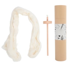 Listing 5 of 5 for drop spindle yarn spin tool for beginners yarn spinning kit Wooden Drop Spindle