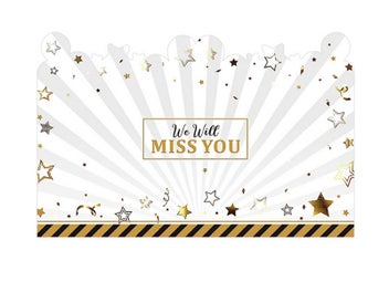 Listing 3 of 5 for Jumbo Retirement Card Giant Farewell Guest Book Big Happy Retirement Card Gold