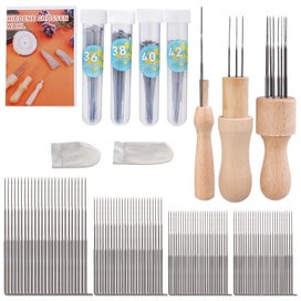 Listing 1 of 3 for KRABALL 40/70 Color 10g Soft Felting Wool Fibre Roving Felt Needles Kit H CHK29M