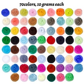 Listing 3 of 3 for KRABALL 40/70 Color 10g Soft Felting Wool Fibre Roving Felt Needles Kit H CHK29M